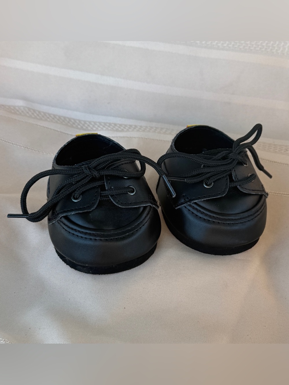 Build-A-Bear Black Doll Lace-Up Shoes